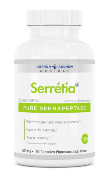 Serretia (Serrapeptase) 250,000 SPU's - 90 Capsules | Arthur Andrew Medical