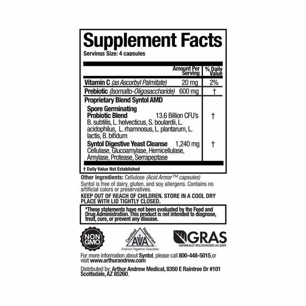 Syntol AMD - 90 Capsules - Arthur Andrew Medical | Amrita Nutrition