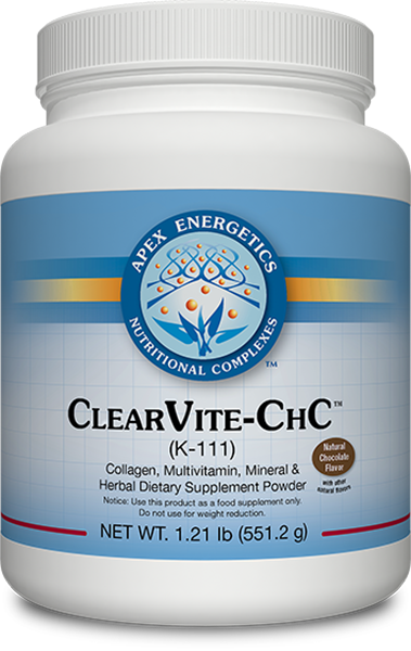 ClearVite CHC (K111)  Chocolate Flavour - 551g | Apex Energetics