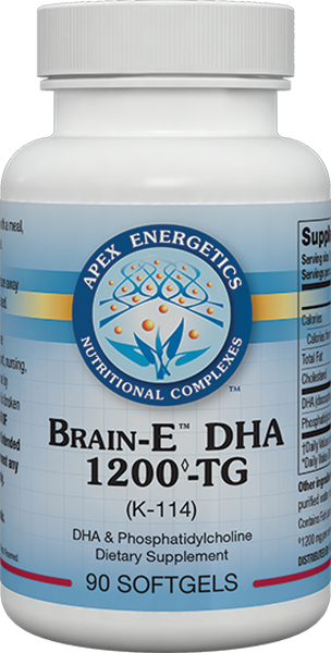 Brain E DHA 1200-TG (K114) - 90 Softgels | Apex Energetics