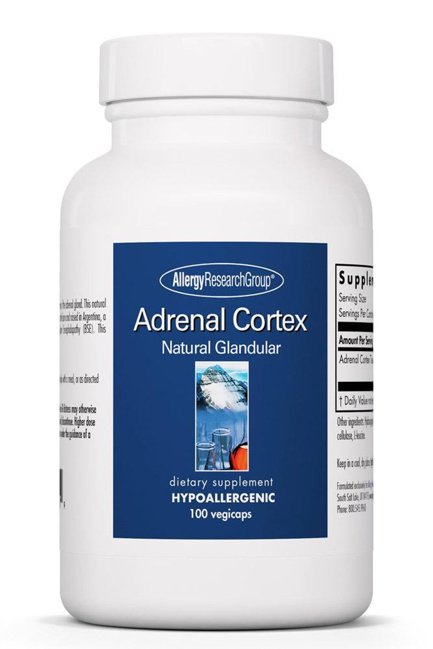 Adrenal Cortex 100mg - 100 Capsules | Allergy Research Group