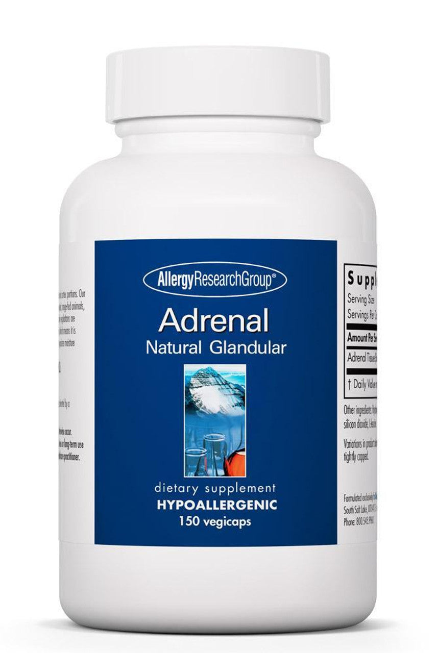 Adrenal Natural Glandular 100mg - 150 Capsules | Allergy Research Group
