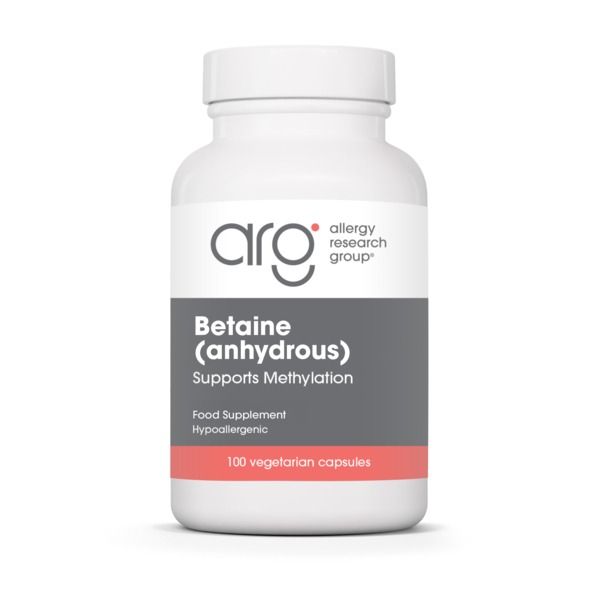 Betaine (anhydrous) 750mg - 100 Capsules | Allergy Research Group