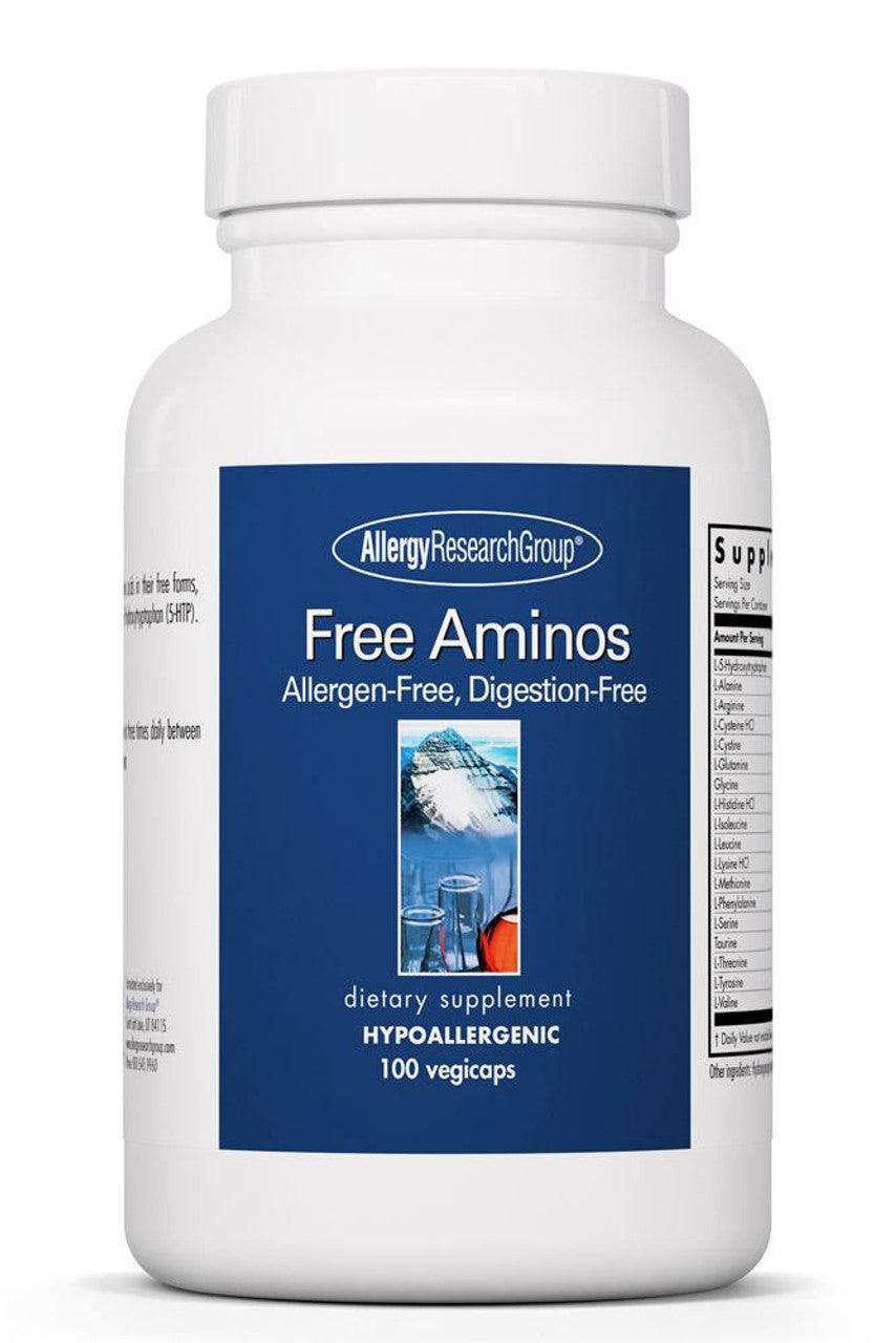 Free Aminos - 100 Capsules | Allergy Research Group