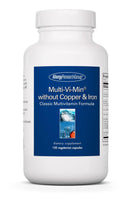 Multi-Vi-Min without Copper & Iron - 150 Capsules | Allergy Research Group