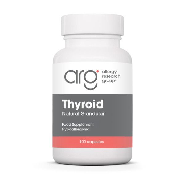 Thyroid Natural Glandular - 100 Capsules | Allergy Research Group