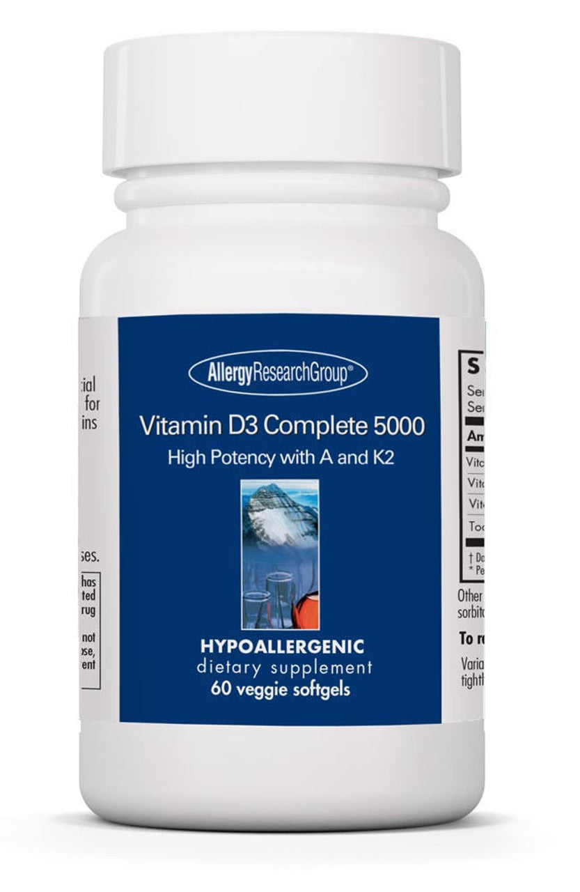 Vitamin D3 Complete 5000 - 60 Softgels | Allergy Research Group