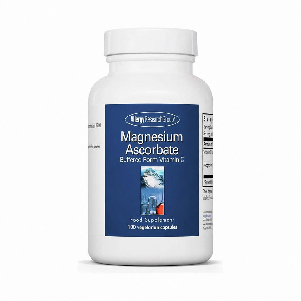 Magnesium Ascorbate (Vitamin C) - 100 Capsules | Allergy Research Group