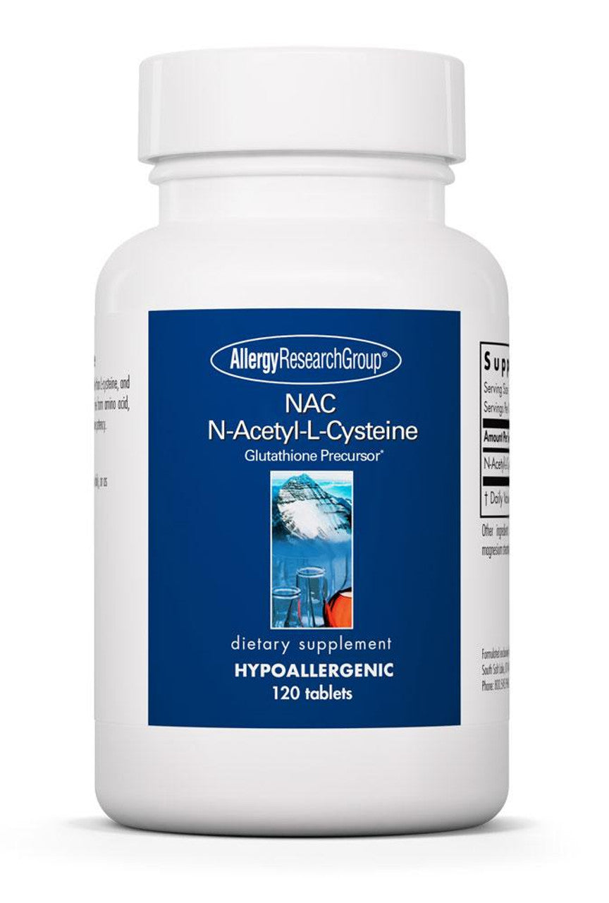 NAC N-Acetyl Cysteine - 120 Tablets | Allergy Research Group