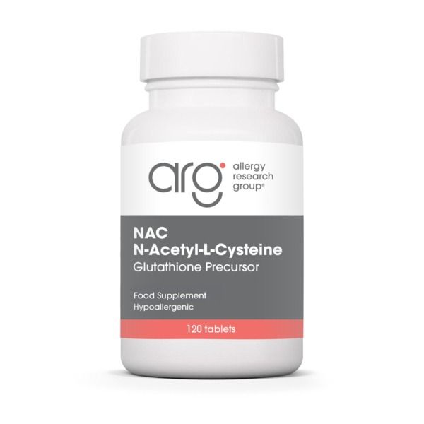 NAC N-Acetyl Cysteine - 120 Tablets | Allergy Research Group