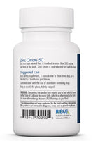 Zinc Citrate 50 - 60 Capsules | Allergy Research Group