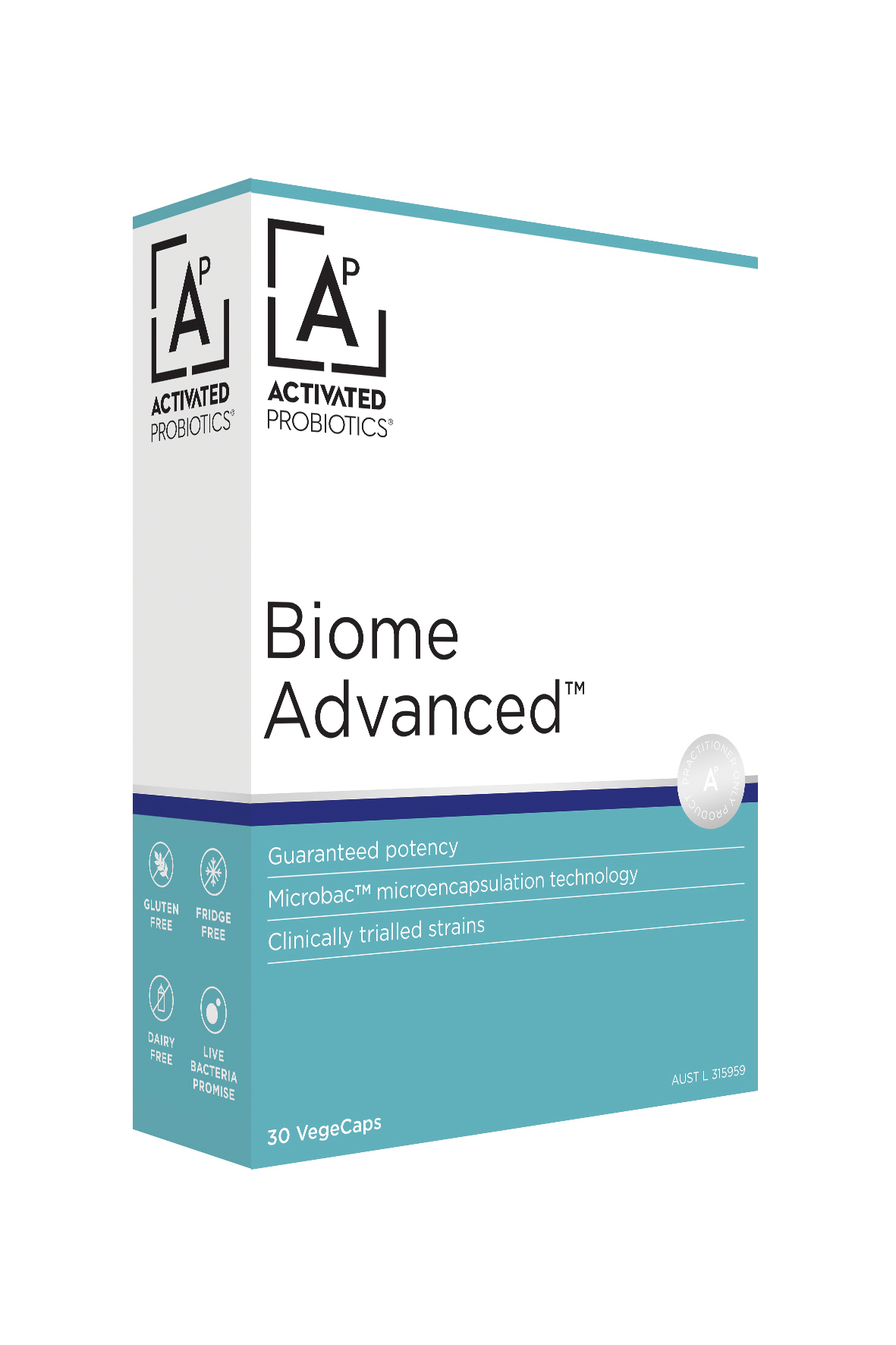 Biome Advanced Probiotic - 30 Capsules | Activated Probiotics