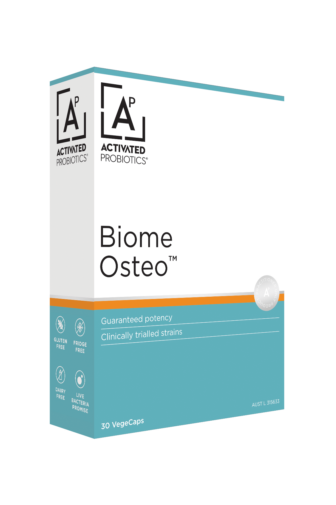 Biome Osteo Probiotic - 30 Capsules | Activated Probiotics