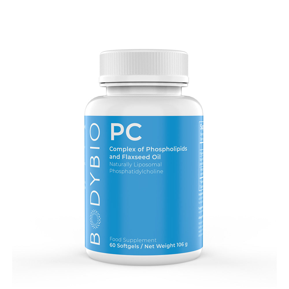PC (Phospholipid Complex) - 60 Softgels | BodyBio | Amrita Nutrition