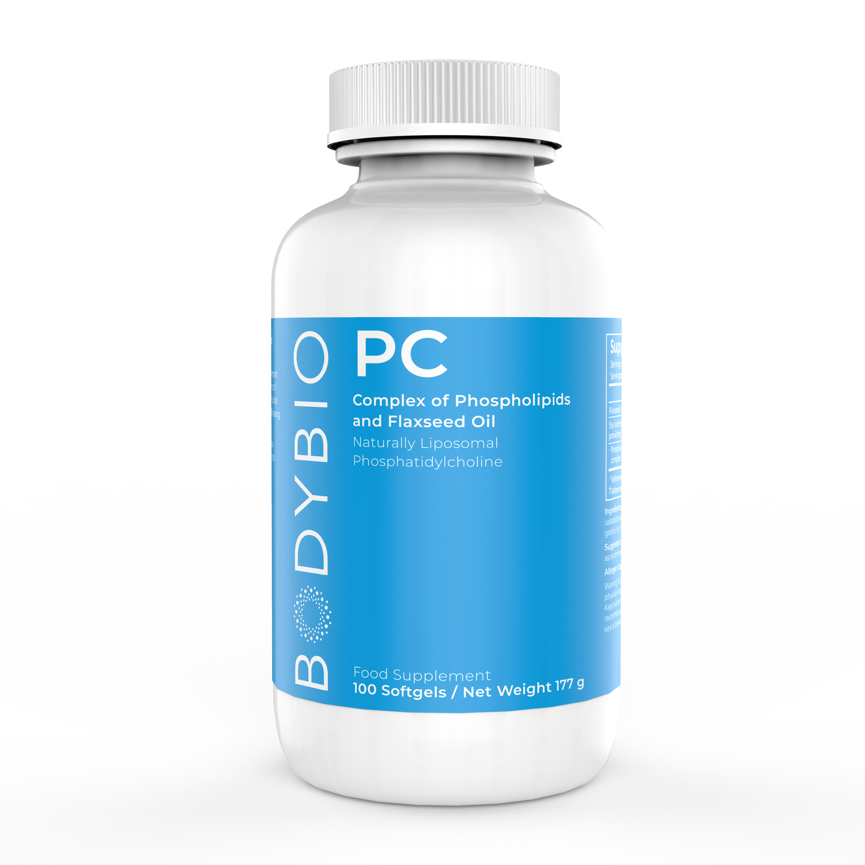 PC (Phosphatidylcholine) - 100 Softgels | BodyBio