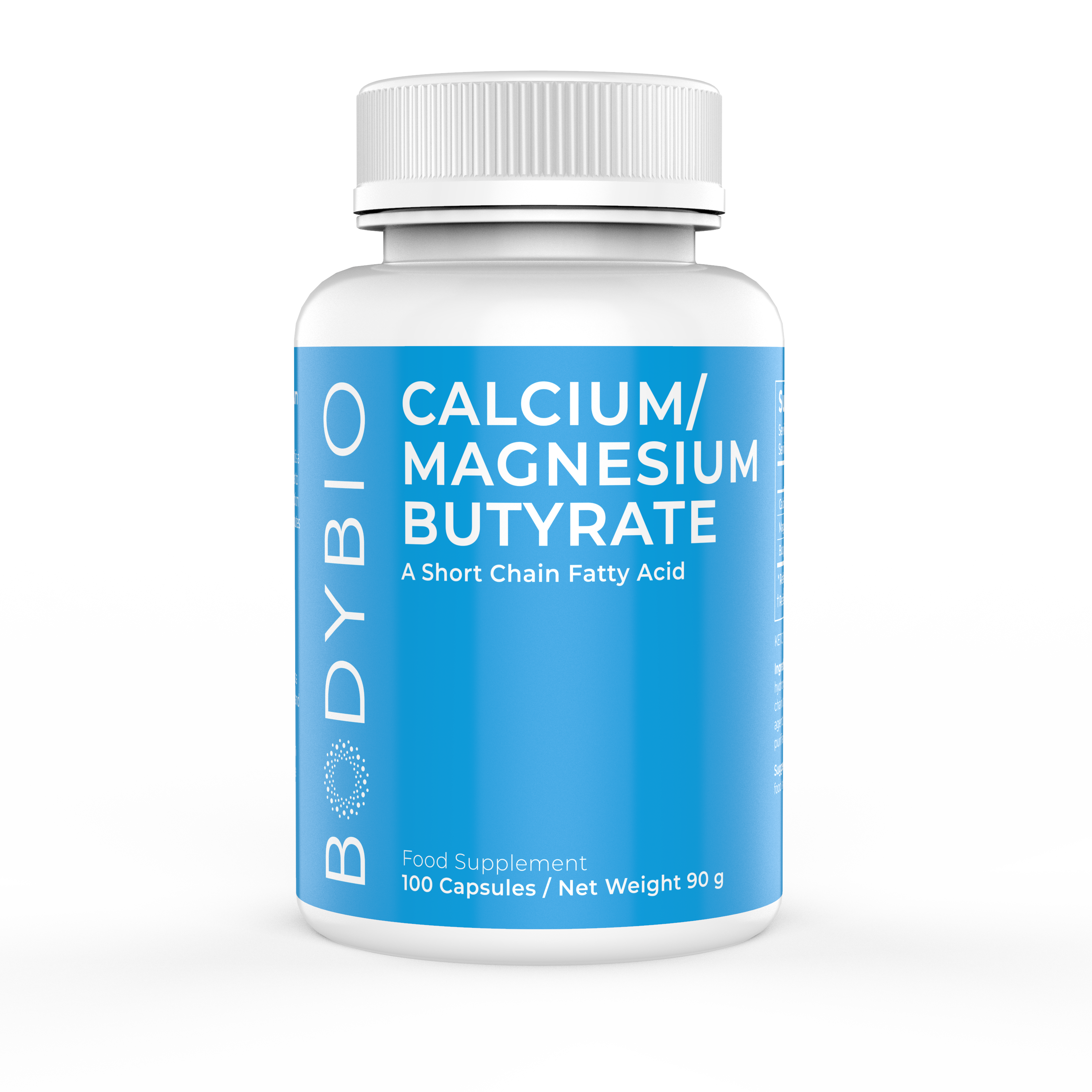 Calcium/Magnesium Butyrate 600mg - 100 Capsules | BodyBio