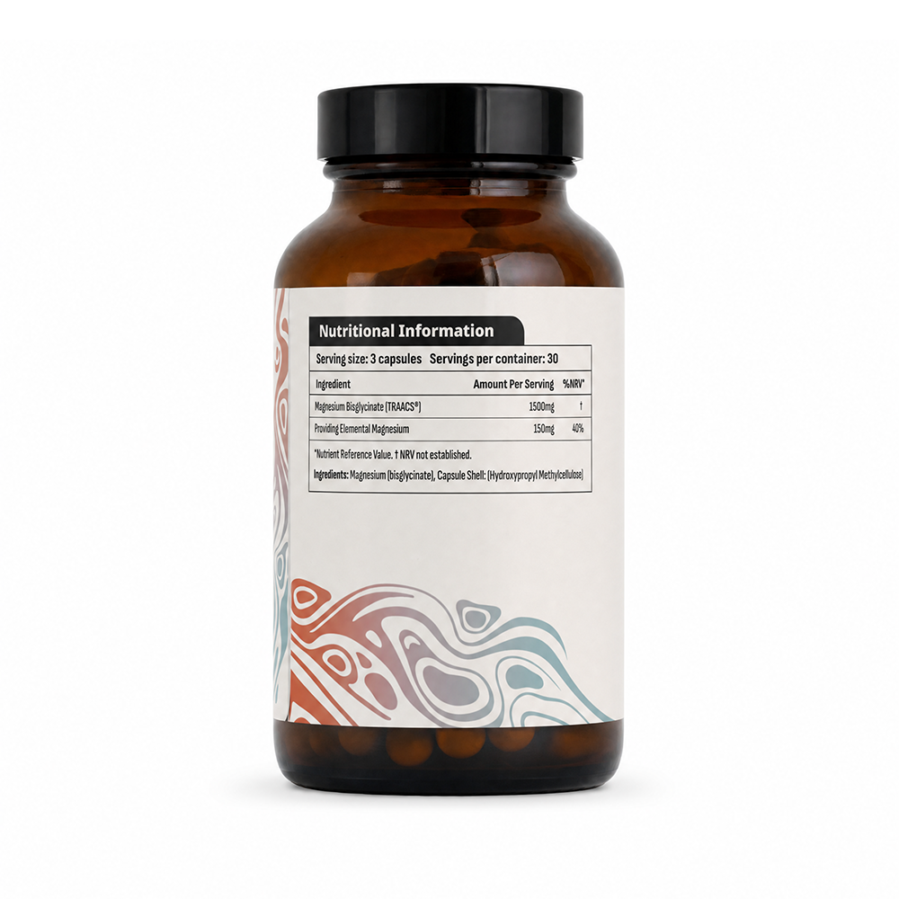 Magnesium Bisglycinate (Non-Buffered) - 90 Capsules | NuMatter