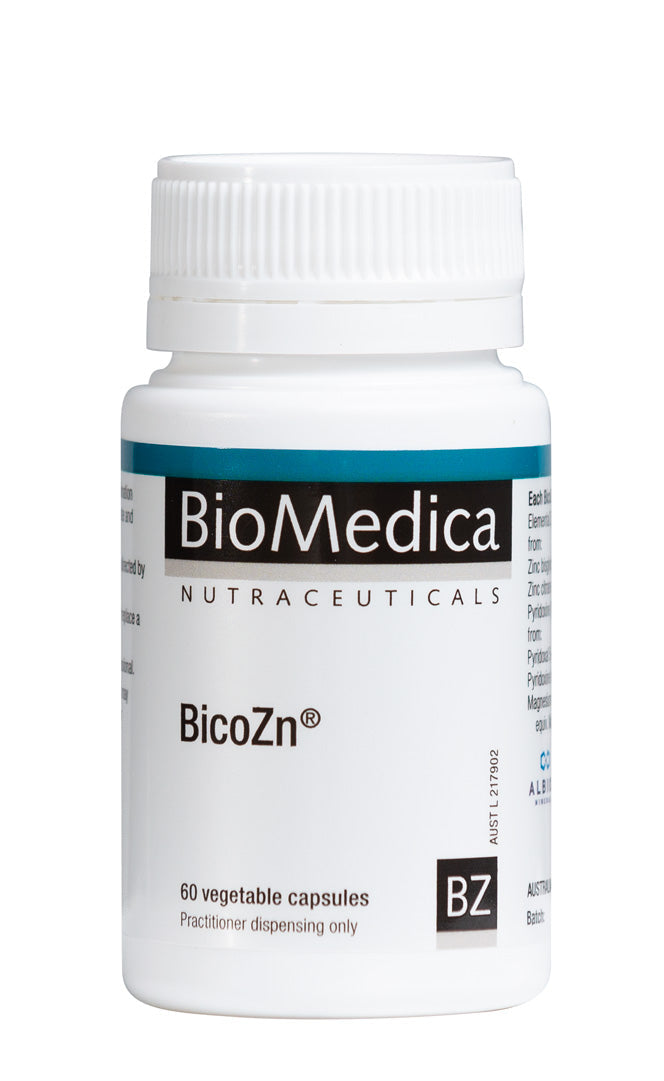 BicoZn - 60 Capsules | BioMedica