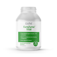 CuraZyme Vital - Gentle Digestive Relief - 90 Capsules | Cura Nutrition