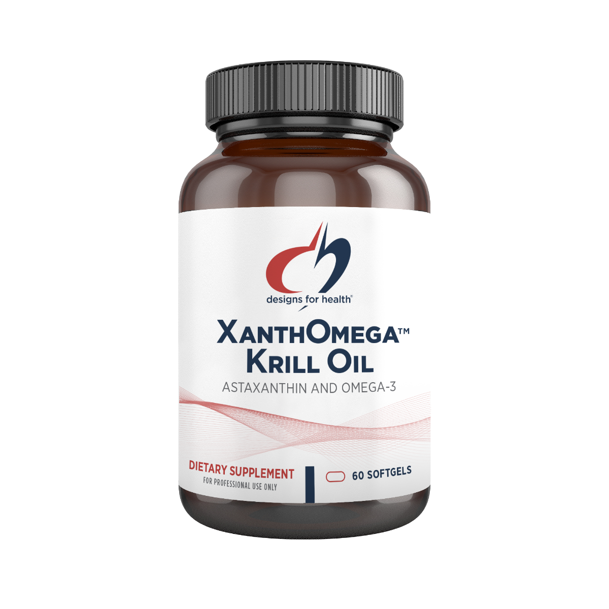 XanthOmega Krill Oil - 60 Softgels | Designs For Health