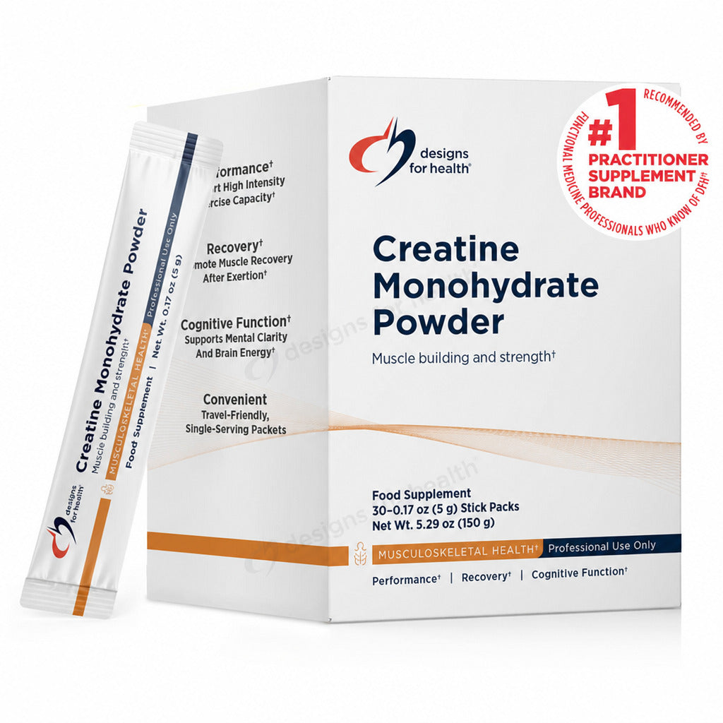 Creatine Monohydrate Powder - 30 x 5g Stick Packs | Designs For Health