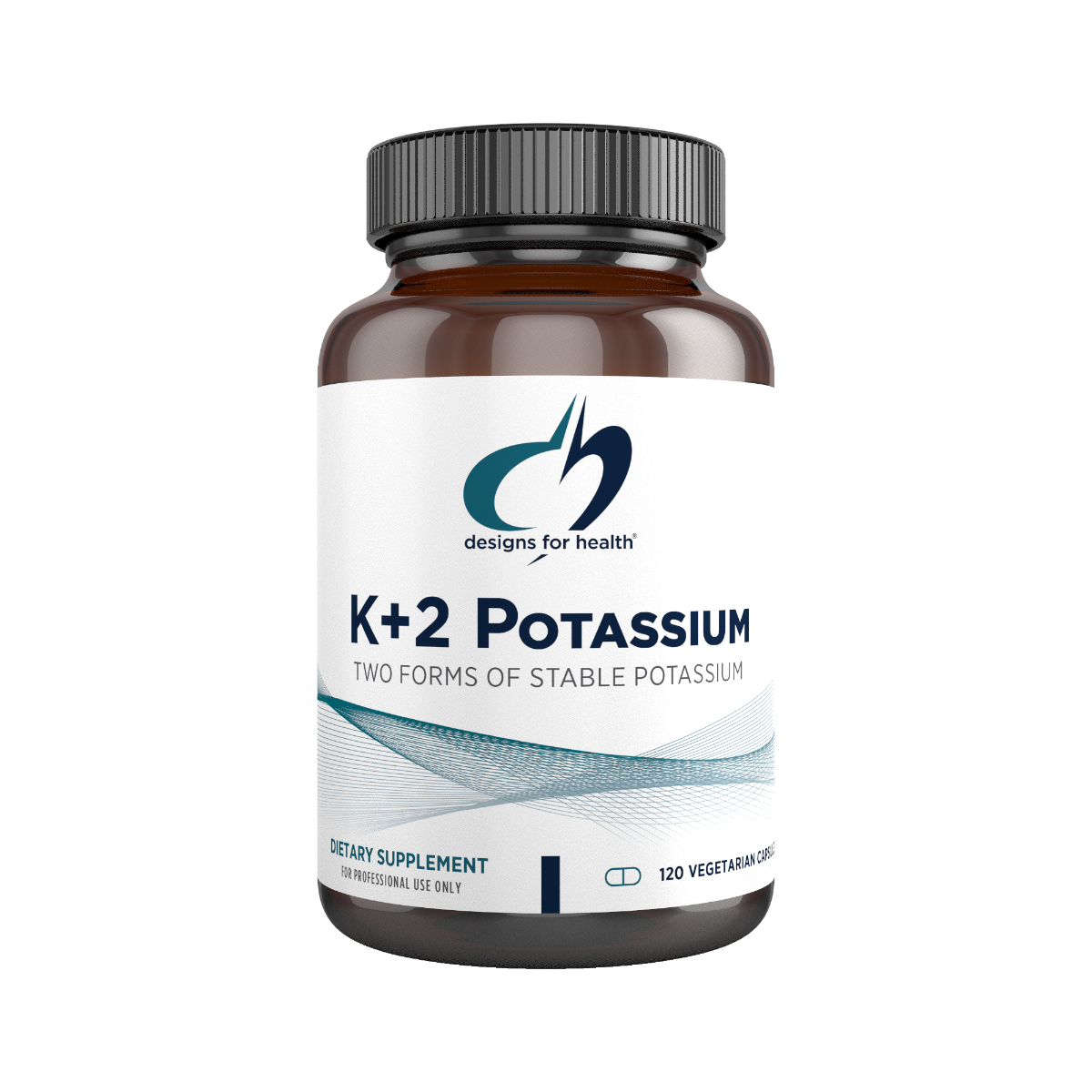K+2 Potassium 300mg - 120 Capsules | Designs For Health