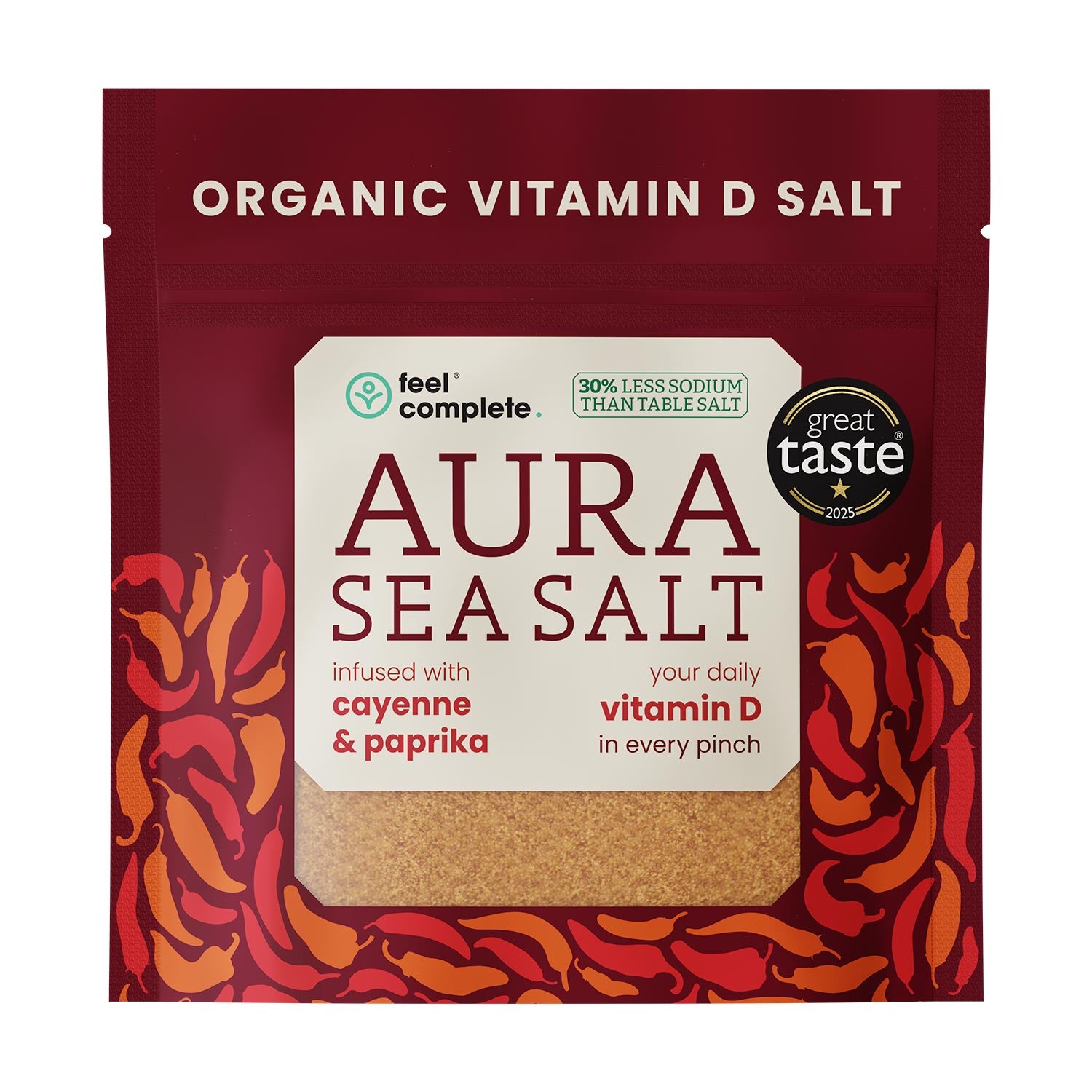 Aura Sea Salt - Cayenne & Paprika - 80g | Feel Complete