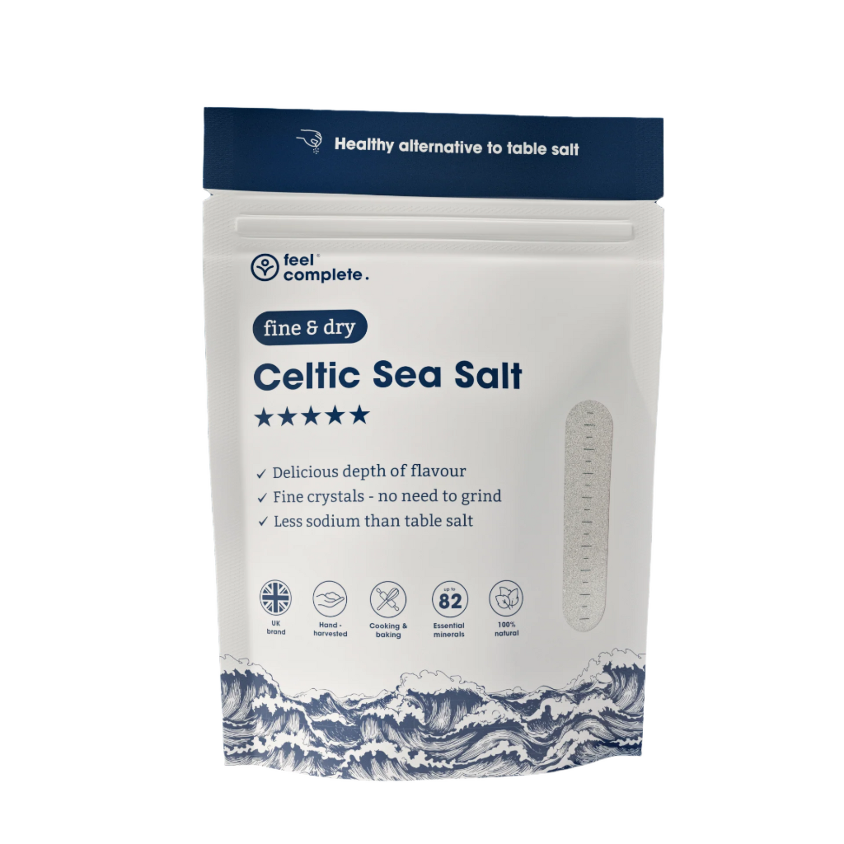 Celtic Sea Salt - Fine & Dry -  400g | Feel Complete