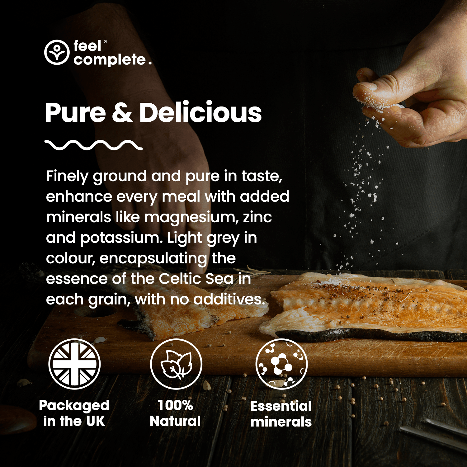 Celtic Sea Salt - Fine & Dry -  400g | Feel Complete