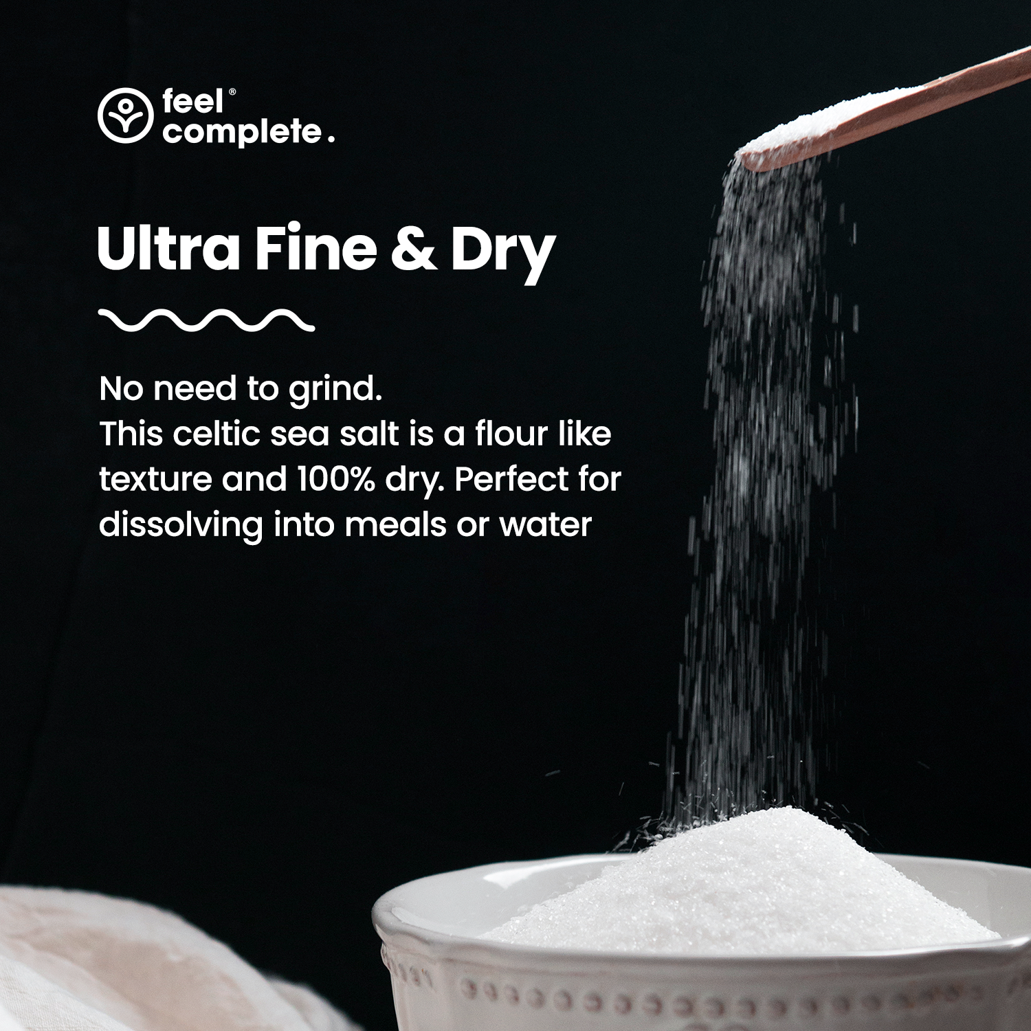 Celtic Sea Salt - Ultra Fine & Dry - 400g | Feel Complete