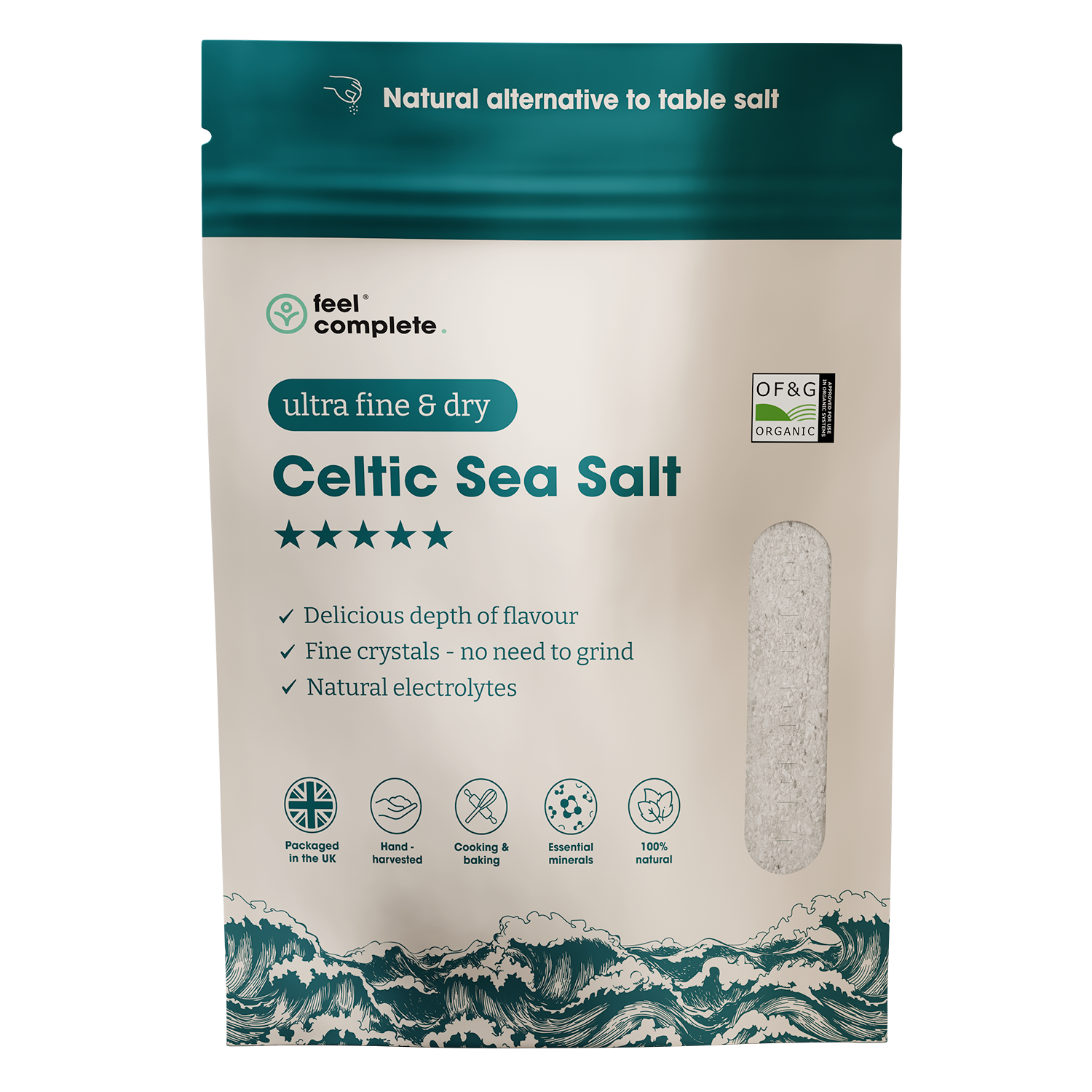 Celtic Sea Salt - Ultra Fine & Dry - 400g | Feel Complete
