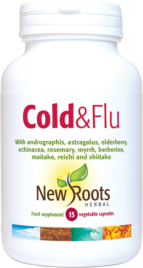 Cold & Flu - 15 Capsules | New Roots Herbal