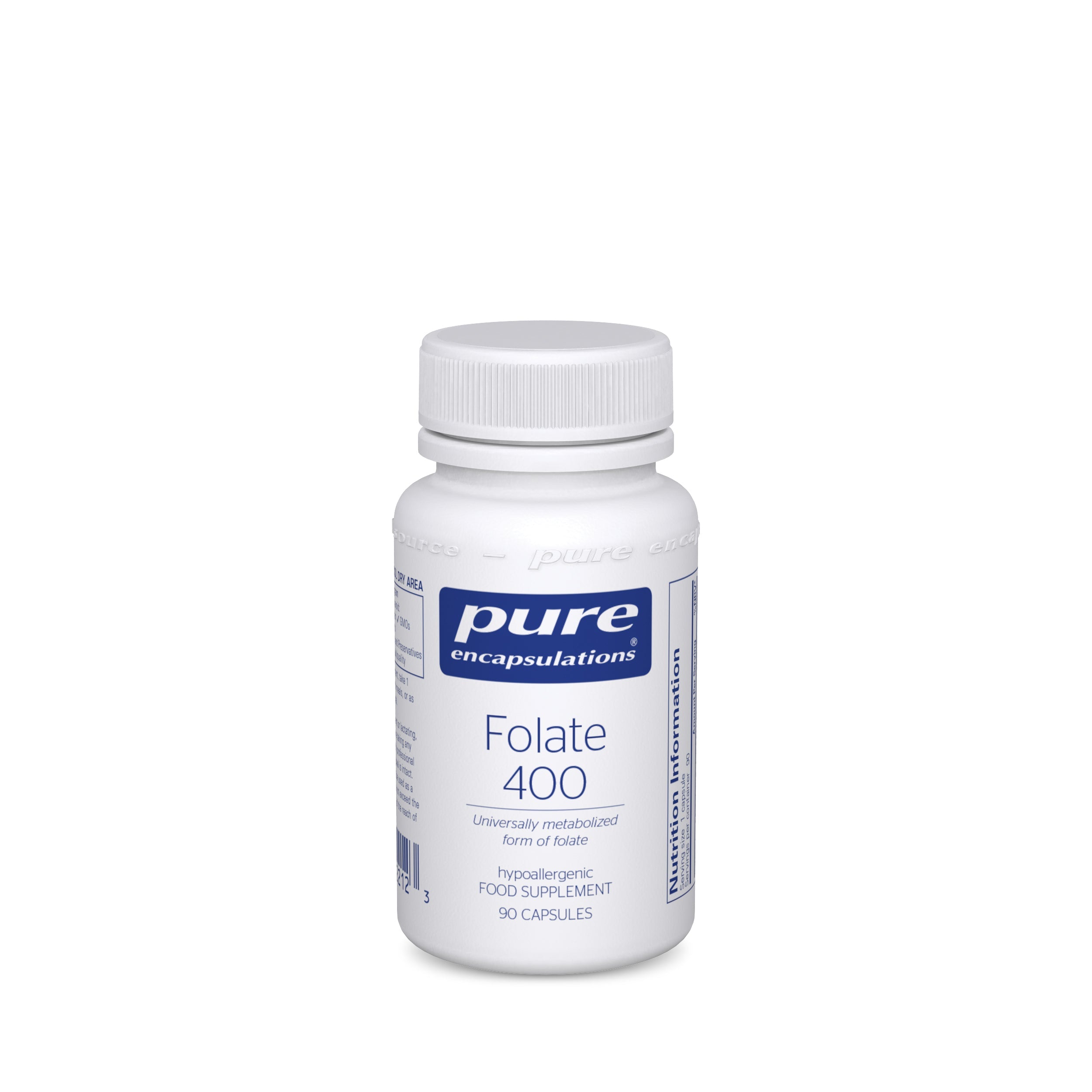Folate 400 - 90 Capsules | Pure Encapsulations