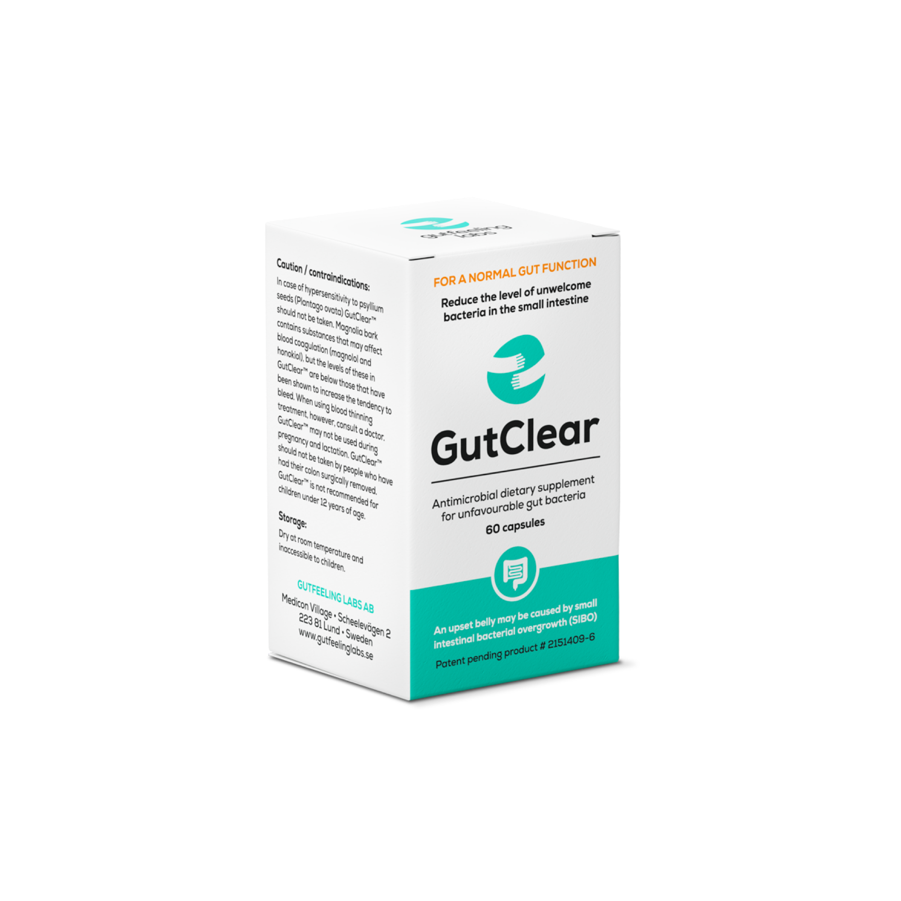 GutClear -  60 Capsules | Gutfeeling Labs
