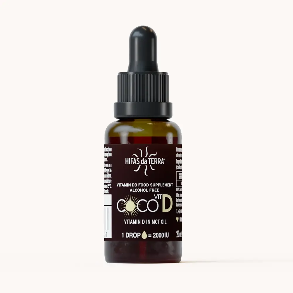 CocoVit D (Vitamin D3 in Coconut MCT Oil - Highly Bioavailable) - 20ml | Hifas da Terra