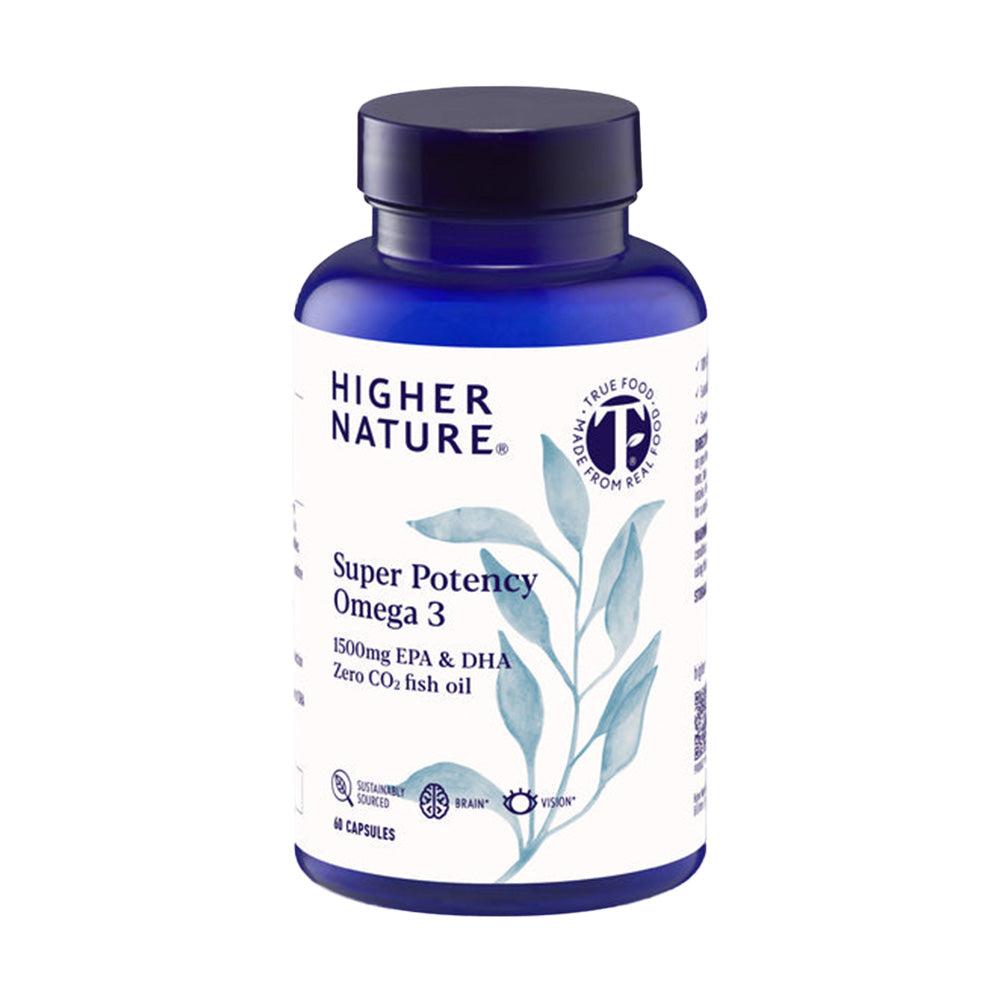 Super Potency Omega Fish Oil - 60 Capsules | Higher Nature