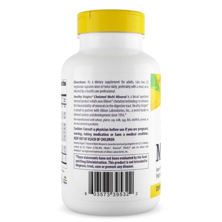 Chelated Multi Mineral - 120 Capsules | Healthy Origins