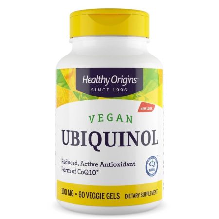 Vegan Ubiquinol 100mg -  60 Softgels | Healthy Origins