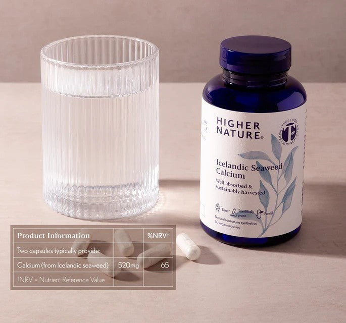 Icelandic Seaweed Calcium - 60 Capsules | Higher Nature