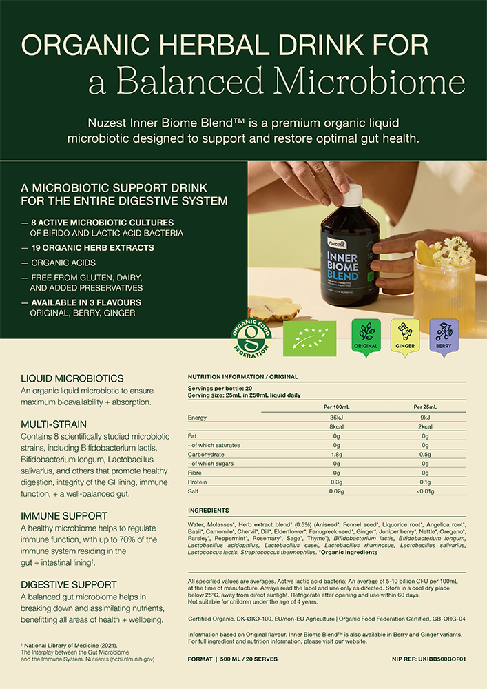 Inner Biome Blend - Berry - 500ml | Nuzest