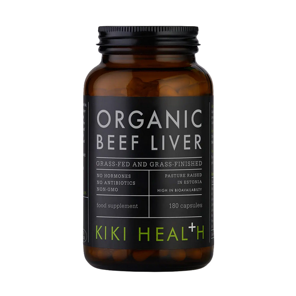 Organic Beef Liver 100% Grass-Fed - 180 Capsules | KIKI Health