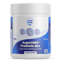 SuperHMO Prebiotic Mix with 5 HMO's - 28 Servings | Layer Origin