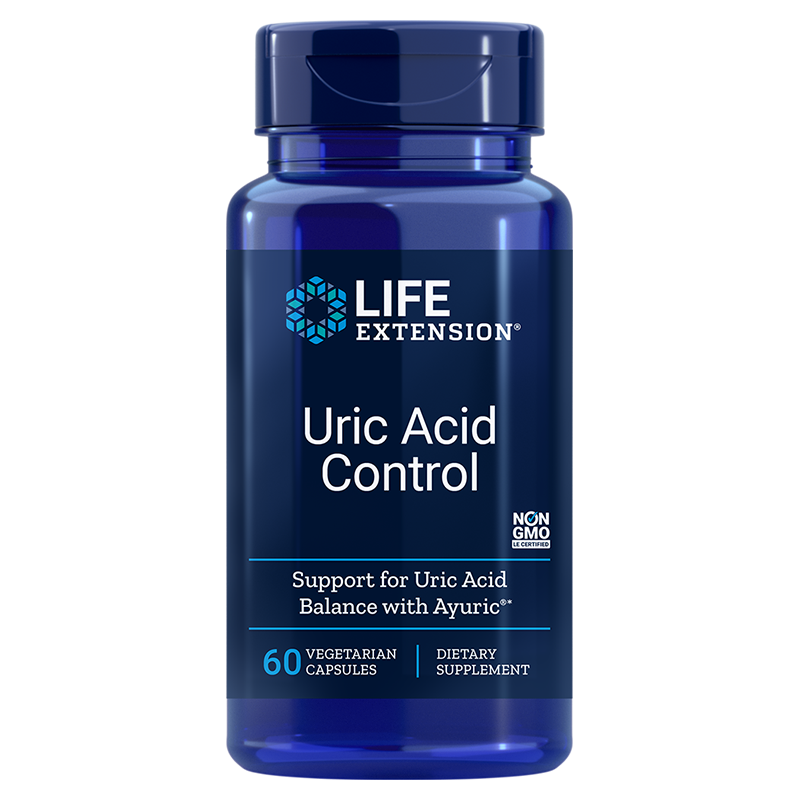 Uric Acid Control - 60 Capsules | Life Extension