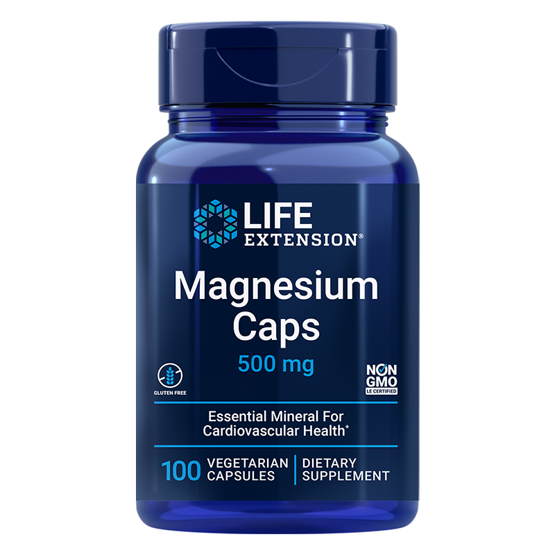 Magnesium Caps 500mg - 100 Capsules | Life Extension