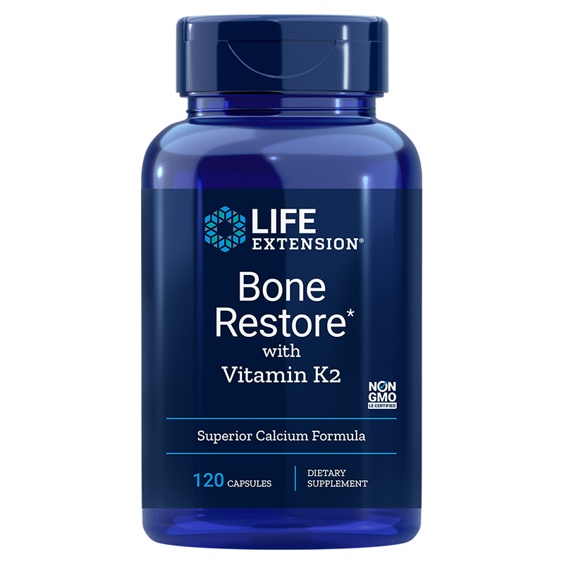 Bone Restore with Vitamin K2 - 120 Capsules | Life Extension