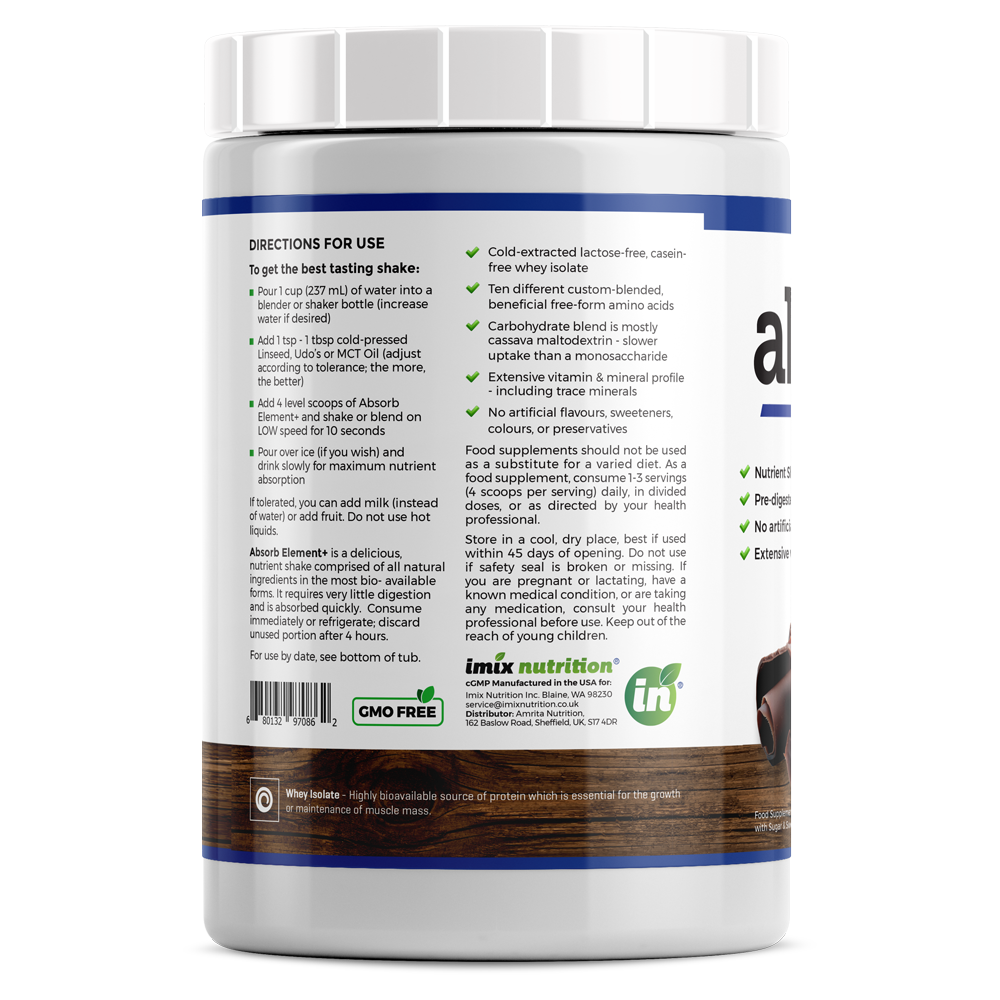 Absorb Element+ Chocolate Royale - 1kg | Imix Nutrition