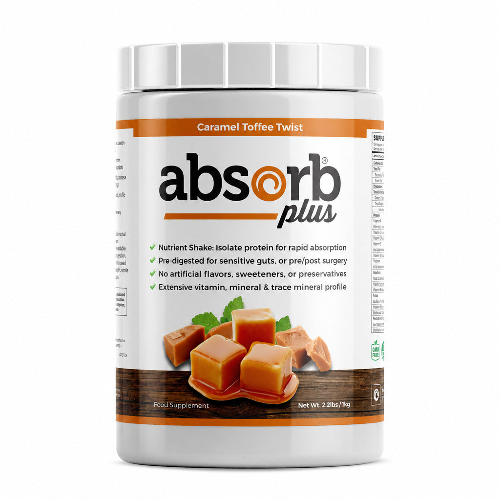 Absorb Plus Caramel Toffee Twist - 1kg | Imix Nutrition