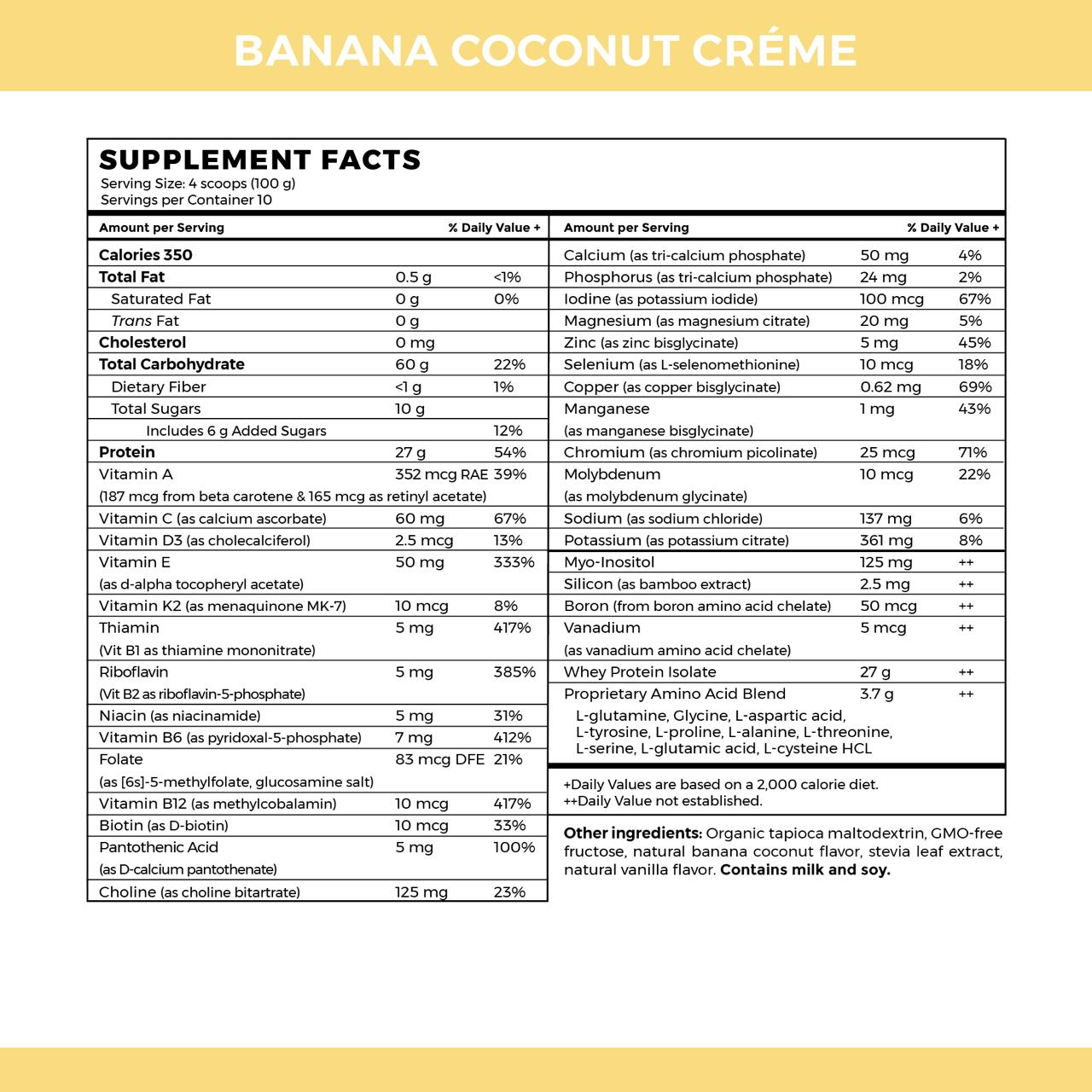 Absorb Plus Banana Coconut Creme - 1kg | Imix Nutrition