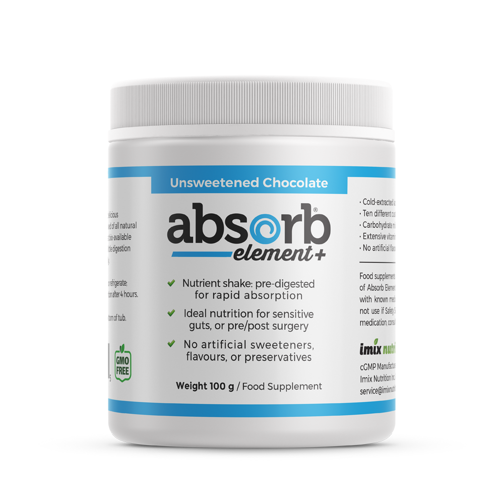 Absorb Element+ Unsweetened Chocolate - 100g (Sample Size) | Imix Nutrition