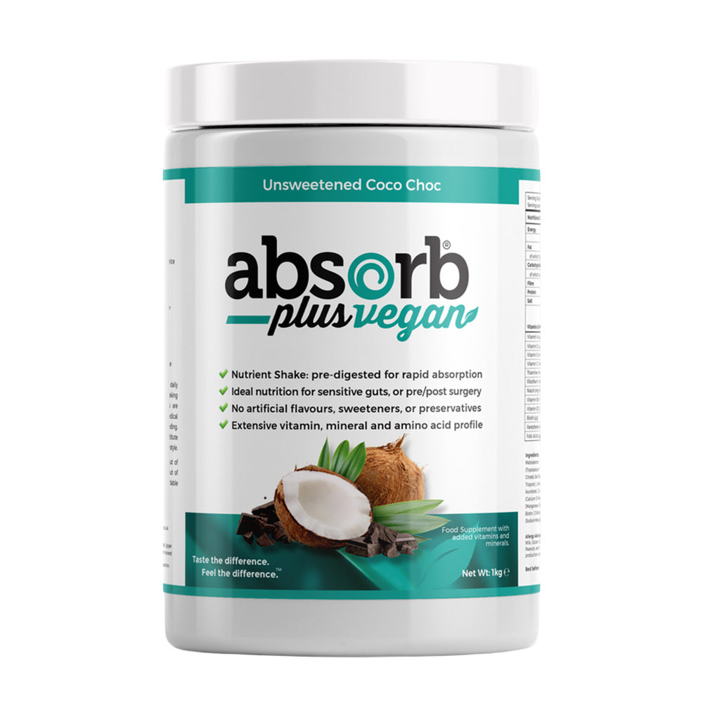 Absorb Plus Vegan Unsweetened Coco-Choc - 1kg | Imix Nutrition
